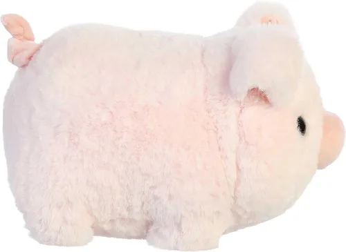 Vista 3 de Aurora® Adorable animal de peluche Spudsters™ Cutie Pig – Forma redonda que hace que los abrazos reconfortantes – Perfecto para niños de todas