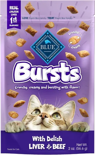 Vista 11 de Blue Buffalo Golosinas crujientes para gatos, bolsa de pollo de 2 onzas (paquete de 6)