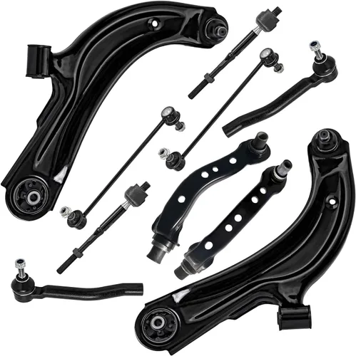 Vista 62 de Detroit Axle - Kit de suspensión delantera de 10 piezas para Chevrolet Trailblazer GMC Envoy 2004-2007 2005 2006 Soportes de brazo de control