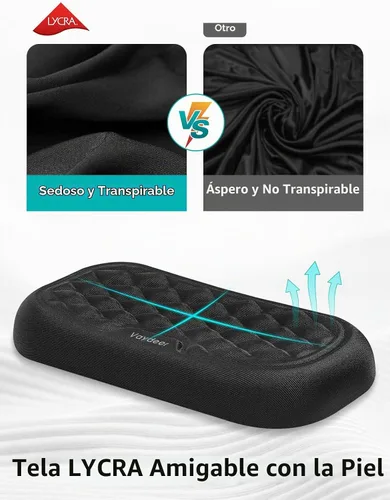 Vista 4 de Vaydeer Reposamuñecas para teclado y mouse, juego de almohadillas ergonómicas de soporte de muñeca para computadora, cojín de brazo de espuma