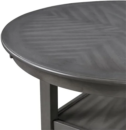 Vista 7 de New Classic Furniture Amy - Juego de mesa de comedor de 5 piezas, color gris