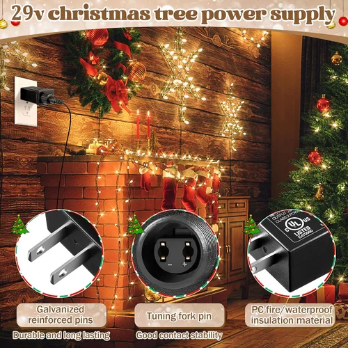 Vista 5 de Feekoon 1 paquete de fuente de alimentación LED clase 2 29 V 6 W transformador, adaptador de enchufe impermeable IP44 de EE. UU., controlador LED