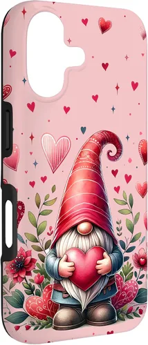 Vista 3 de Valentines Day Gnomes Cute Hearts Love Floral Gnome Case for iPhone 17