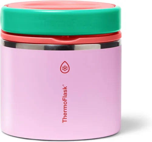 Vista 19 de ThermoFlask Tarro de alimentos aislado con tapa a prueba de fugas (12 onzas, negro) - Recipientes de alimentos de acero inoxidable para comidas