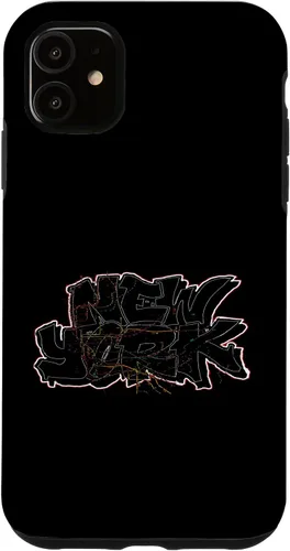 Vista 8 de Funda para iPhone 16 Graffiti New York y trenes