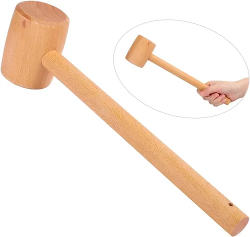 Vista 8 de Mazo plano, mazo de madera, para tallado de madera para carpintería