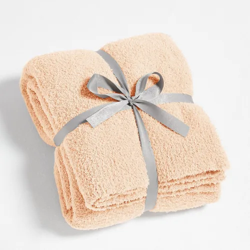 Vista 9 de CYMULA Manta de Punto Súper Suave Tamaño Throw Beige - Ligera Afelpada Esponjosa Mullida Cálida Acogedora Mantas y Throws para Sofá Cama Uso