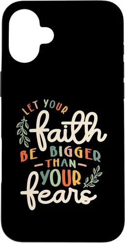 Vista 23 de Faith Over Fear Vintage Inspire Christian Design Case for iPhone 17