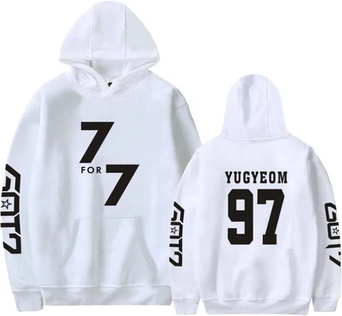 Vista 24 de Xkpopfans Kpop GOT7 Sudadera con capucha para conciertos Mark Jackson Bambam JB Chaqueta