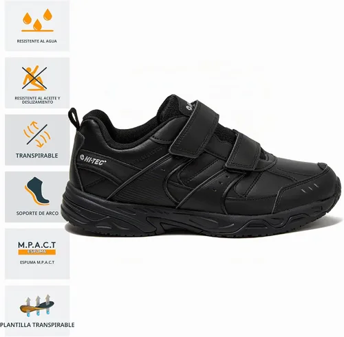 Vista 2 de HI-TEC Fusion SR Strap Zapatos antideslizantes con gancho y bucle