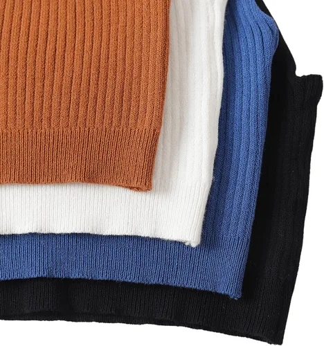 Vista 5 de SheIn Camisola básica sin mangas con cuello en V para mujer, 4 piezas