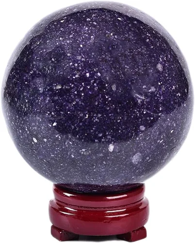 Vista 41 de JIC Gem Piedra Natural de Jaspe Africano Cristal de Curación Esfera Adivinación Bola de Piedra Preciosa, Feng Shui Reiki Aura Decoración
