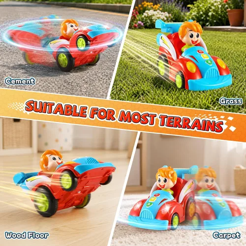 Vista 7 de LUDILO Coche de control remoto para niños pequeños juguetes para niños de 3