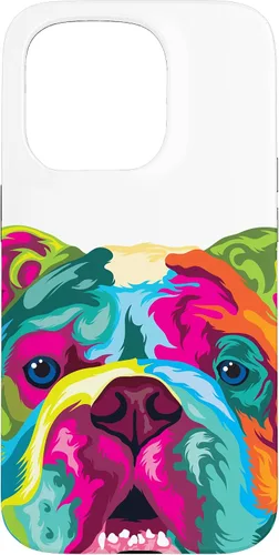 Vista 19 de Pop Art English Bulldog Dog Lover Bulldog Case for iPhone 17