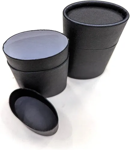 Vista 5 de Recipientes de desodorante de cartón vacíos de 2.65 oz (2.5 onzas) - Forma ovalada - Estilo push-up (paquete de 6, negro)