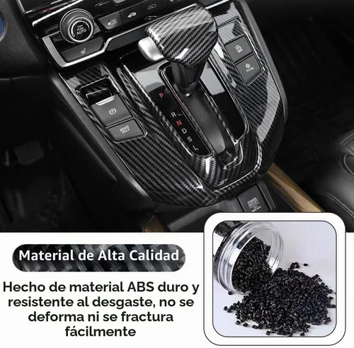Vista 6 de TKREENO Cubierta del panel de la caja de cambios del automóvil marco interior cubierta del pomo de la palanca de cambios accesorios de decoración