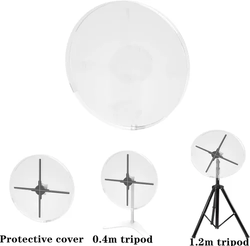 Vista 6 de Missyou Funda de ventilador holográfico 3D para coleccionistas Ensamblaje de caja de acrílico transparente Caja de vidrio alternativa