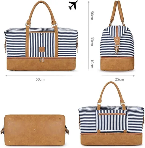 Vista 4 de Plambag - Bolsa de lona grande para el fin de semana impermeable tamaño grande PB0167DB