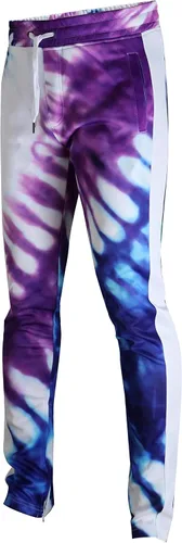 Vista 8 de SCREENSHOT Print TIE DYE Men Premium Streetwear Urban Track Pants - Modern Fit P11004-negro/leopardo