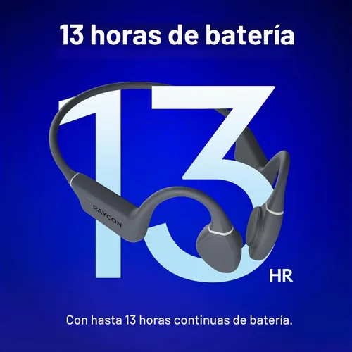 Vista 7 de Raycon Auriculares de conducción ósea, auriculares deportivos Bluetooth de oreja abierta con micrófono, auriculares resistentes al agua IP68
