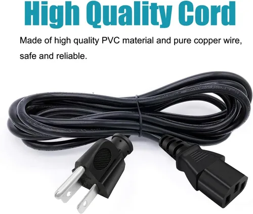 Vista 5 de Cable de alimentación de repuesto para olla a presión eléctrica PC-WAL1 8 pies PCXL-PRO6 cable de CA de 3 clavijas