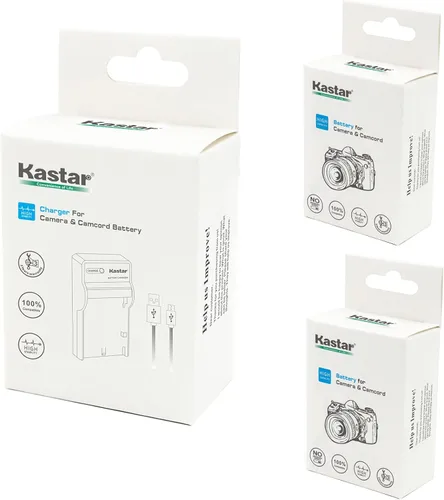 Vista 5 de Kastar Batería (X2) y cargador USB delgado para Nik EN-EL20, ENEL20, EN-EL20a y Nik Coolpix A, Nik 1 AW1, 1 J1, 1 J2, 1 J3, 1 S1, 1 V3 y cámaras