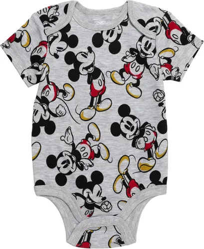 Vista 3 de Disney Mickey Mouse Lion King Winnie the Pooh Pixar Toy Story Buscando a Nemo Baby Paquete de 5 mamelucos recién nacidos hasta bebés