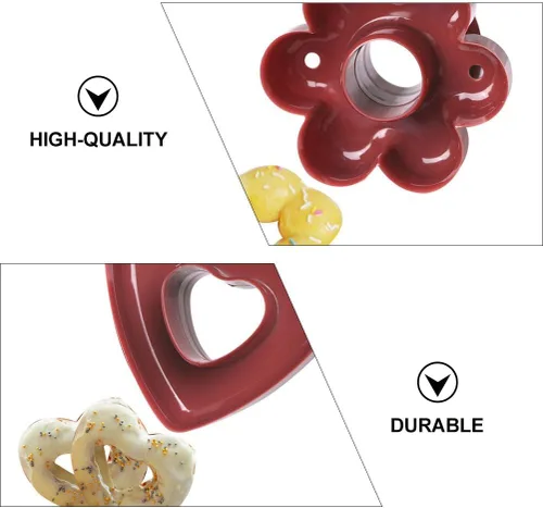 Vista 4 de Molde para máquina de bricolaje, 3 piezas, molde de plástico para hornear dona, material de polipropileno resistente, versátil para hornear