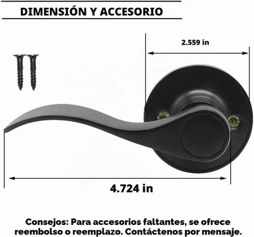 Vista 5 de Gobrico Paquete de 1 palancas falsas negras para diestros zurdos Negro