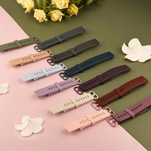 Vista 8 de Paquete de 3 correas deportivas compatibles con Fitbit Charge 4, correas de repuesto ajustables de silicona suave para Fitbit Charge 4/Fitbit Charge