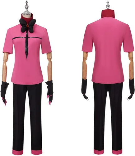 Vista 4 de Weixu Cosplay Costume Red Uniform Suit Halloween Christmas Outfit for Men