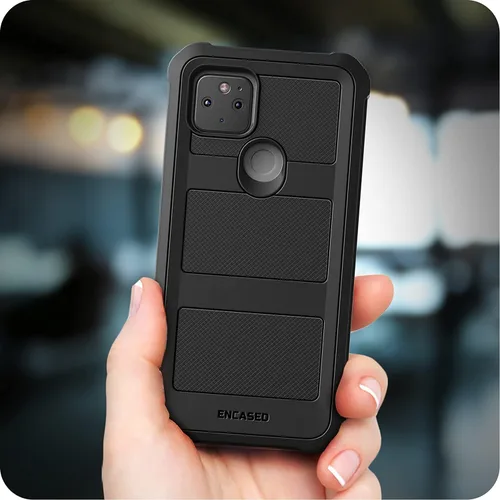 Vista 9 de Encased Falcon Armor - Funda diseñada para Pixel 5a 5G con clip para cinturón, funda protectora de cuerpo completo con funda (Google Pixel 5a)