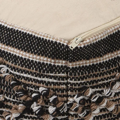Vista 7 de REDEARTH · Puf otomano acolchado con relleno, textura de almacenamiento, cubo de granos, puf, reposapiés para sala de estar, dormitorio, guardería