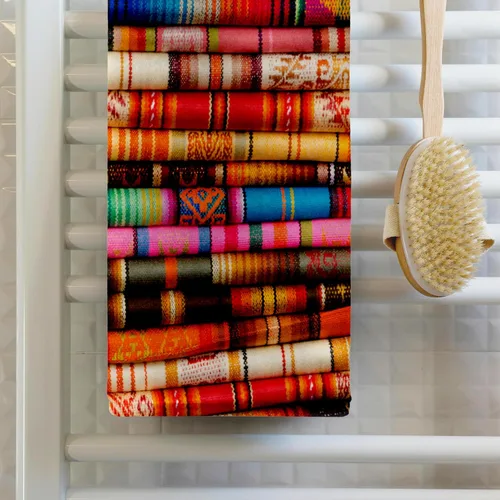 Vista 2 de 3D Rose TWL_187688_1 Valo Handicraft Market. Mantas textiles de recuerdo, 15" x 22