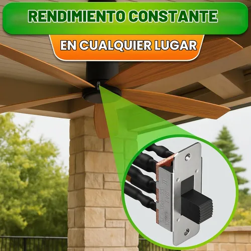 Vista 8 de Interruptor de marcha atrás del ventilador de techo, palanca de 6 pines con cables precableados de 6 cables Ceiling Fan Direction Switch