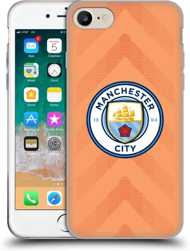 Vista 156 de Head Case Designs Funda de gel con licencia oficial del Manchester City Man City FC Away 2022/23 [protección de grado militar] compatible con Apple