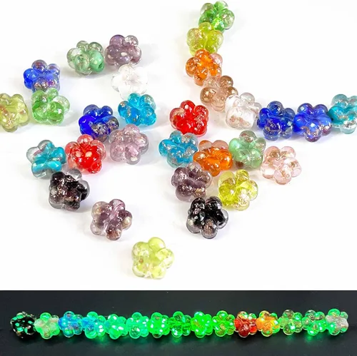 Vista 11 de Artsy Crafts - 20 cuentas surtidas de luciérnaga que brillan en la oscuridad de 0.47 pulgadas (0.472 in), cuentas de vidrio luminosas para hacer