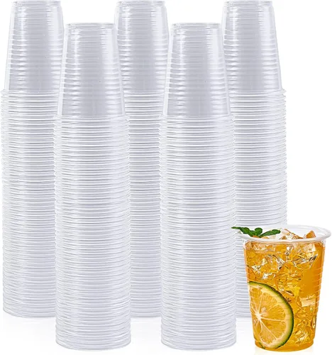 Vista 10 de Lilymicky - 500 unidades de vasos de plástico transparente de 3 onzas, pequeños vasos desechables para el baño, recipientes de enjuague bucal