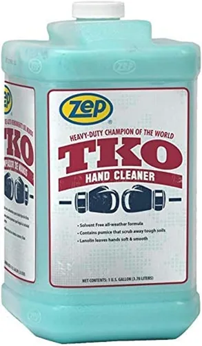Vista 2 de Zep TKO Limpiador de Manos Industrial de Servicio Pesado - 1 Galón (Caja de 2) - ECR548242 - Fuerza Industrial, Perfecto Para Combatir la Suciedad