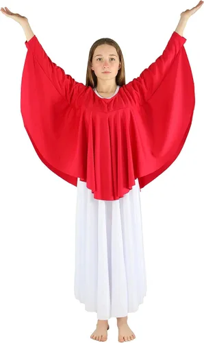 Vista 2 de Danzcue Camiseta de baile con ala de ángel para niñas