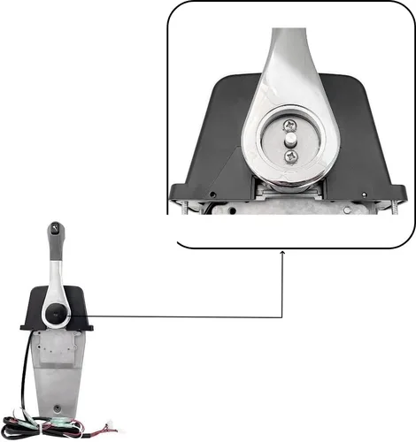 Vista 7 de Para Suzuki motor fuera de borda Montaje de control remoto 67200-93J13 Top Mount Power Trim Remolque
