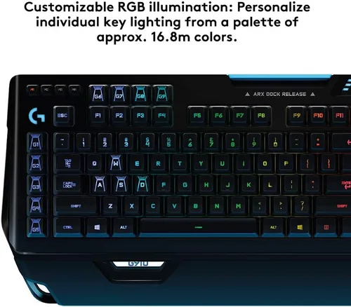 Vista 4 de Logitech G 910 Orion Spectrum RGB Teclado mecánico para juegos con cable, negro