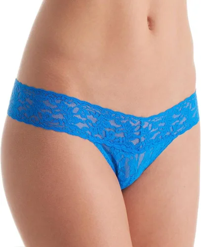 Vista 2 de hanky panky Tanga de talle bajo con encaje para mujer Blanco