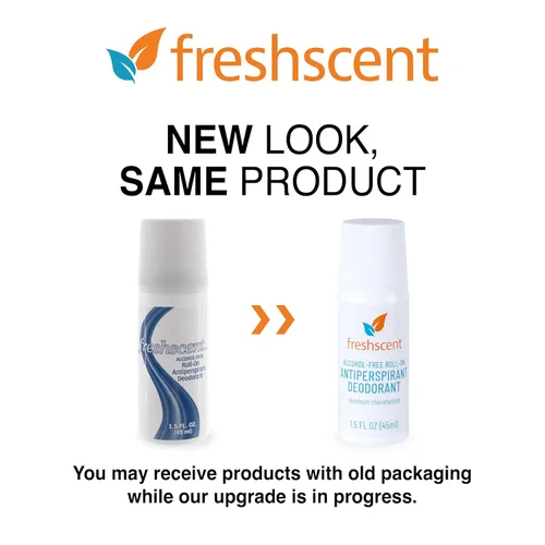 Vista 2 de Freshscent Desodorante roll-on sin alcohol, 1.5 onzas, paquete de 96