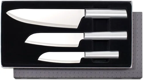 Vista 7 de Rada Cutlery Chef Select Set de regalo (G257), juego de cuchillos de 3 piezas, cuchillas de acero inoxidable, mango negro