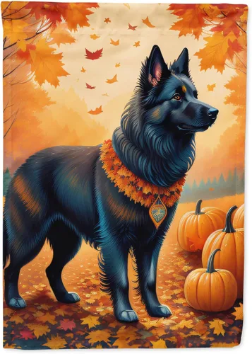 Vista 36 de Caroline's Treasures DAC1001GF Affenpinscher - Bandera decorativa para jardín de otoño, decoración para patio exterior, patio, parterres