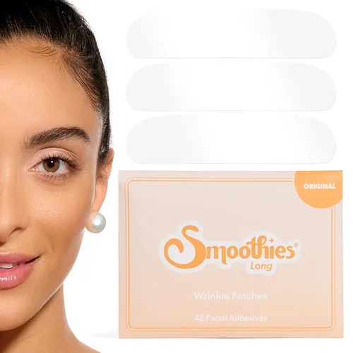Vista 10 de Smoothies Parches de cobertura completa para arrugas faciales durante la noche - Parches faciales para la frente, onces, patas de gallo y más, 192