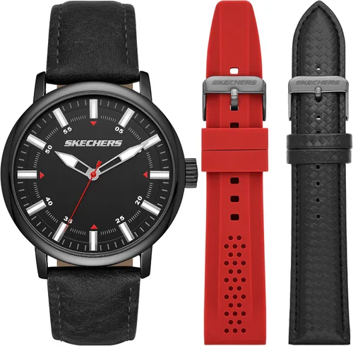Vista 15 de Skechers Set de Regalo para Hombre con Reloj y Pulsera Apilable o Correa Intercambiable