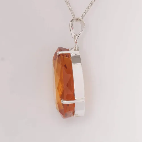Vista 2 de GEMHUB Piedra preciosa para collar 24.00-143.50 quilates. Alejandrita Aguamarina Topacio Citrino Gemas Colgante de Plata de Ley Joyería Mujer