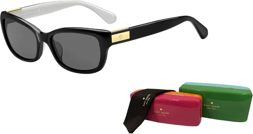 Vista 3 de Kate Spade MarileePS Rectangle Sunglasses for Women + BUNDLE with Designer iWear Complimentary Eyewear Care Kit